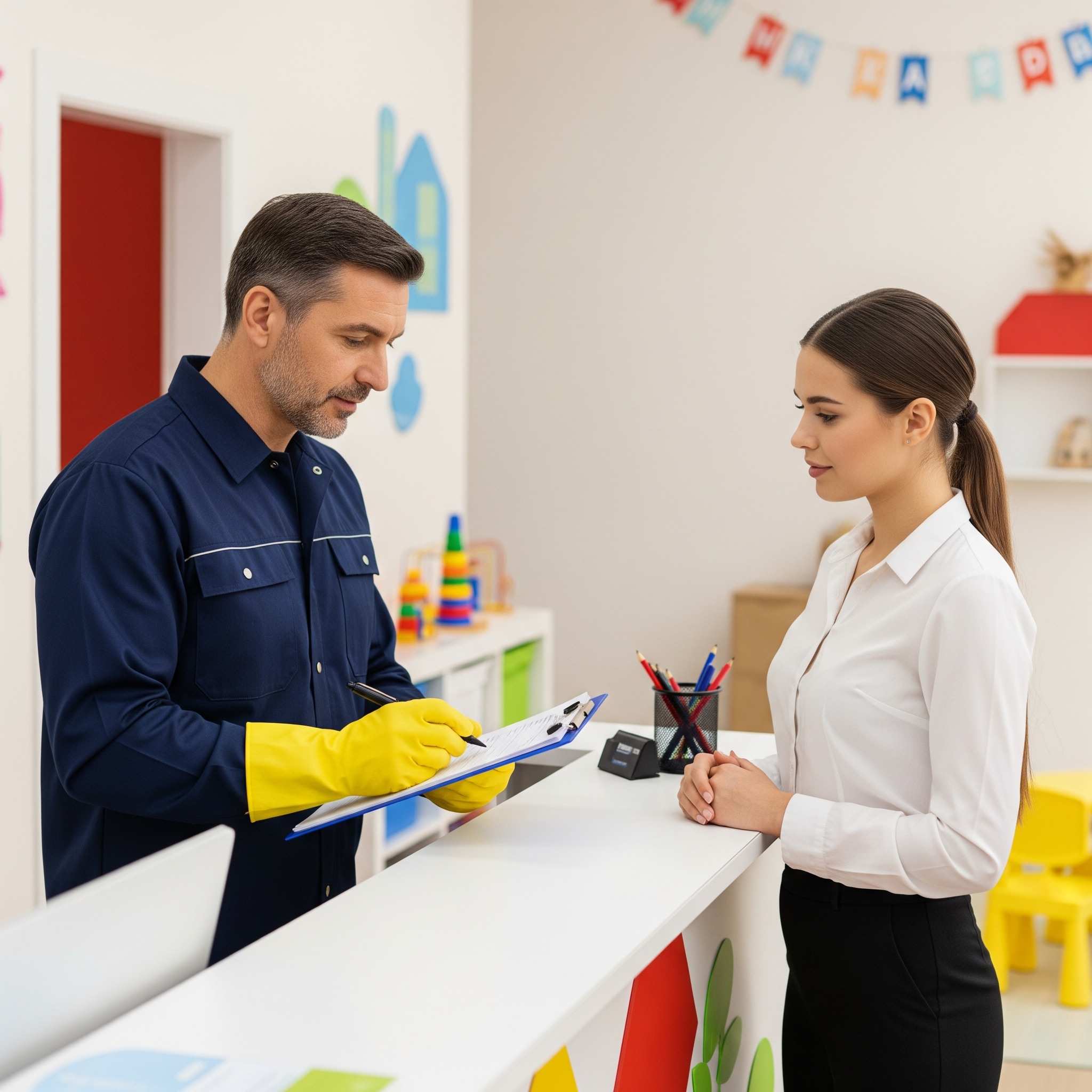 Hygienic daycare cleaning service ensuring child-safe environments